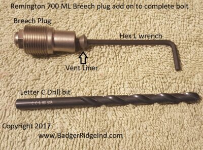 Brech plug vent liner Hex L and C bit