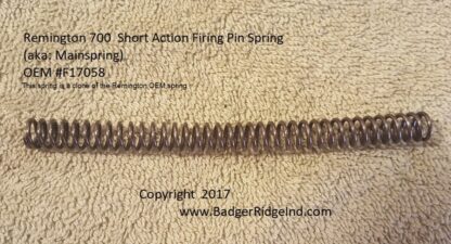 Remington 700 Short Action Main Spring - F17058 Equivalent