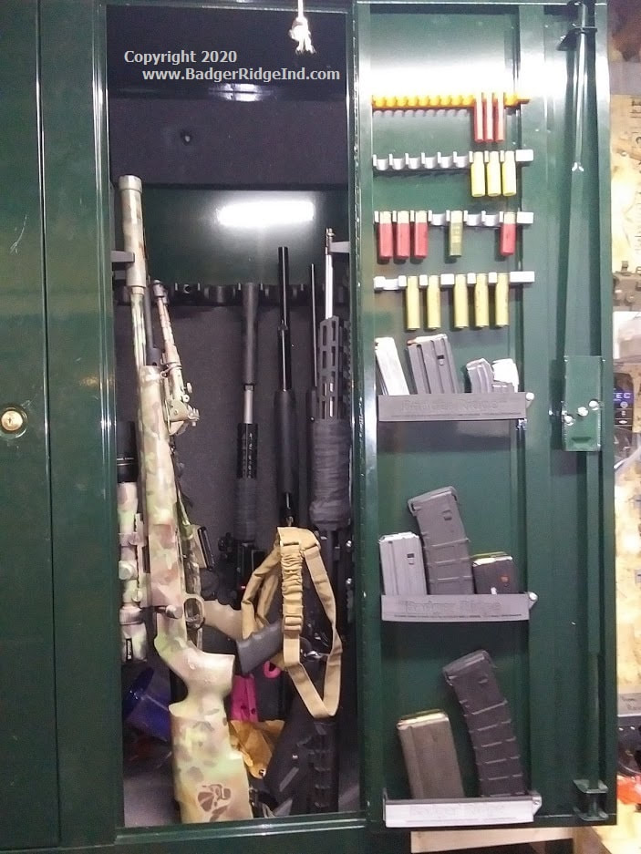 Modified stack on gun cabinet