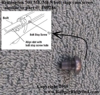 Bolt Stop/Cam Follower Screw for Remington 700 ML