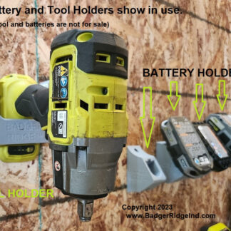 Ryobi 18V tool and battery holders
