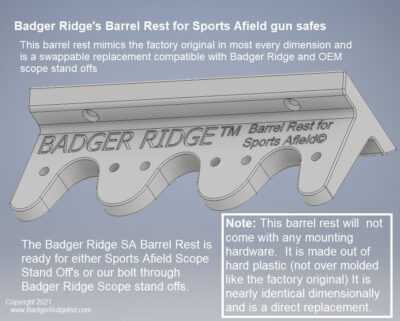 Barrel Rest Sports Afield safe