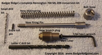 Remington 209 system - sealed breech - Badger Ridge