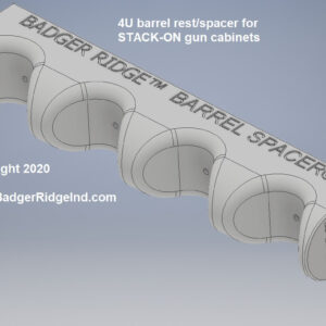 4U barrel spacer for Stack-on gun cabinet