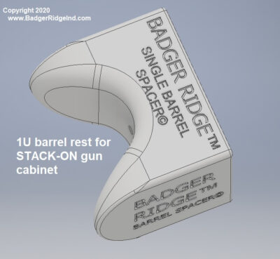 1U Barrel rest for STACK-ON gun cabinet