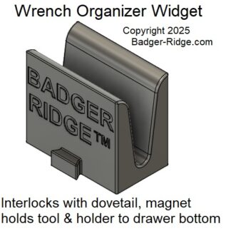 Wrench Organizer Widget -grey