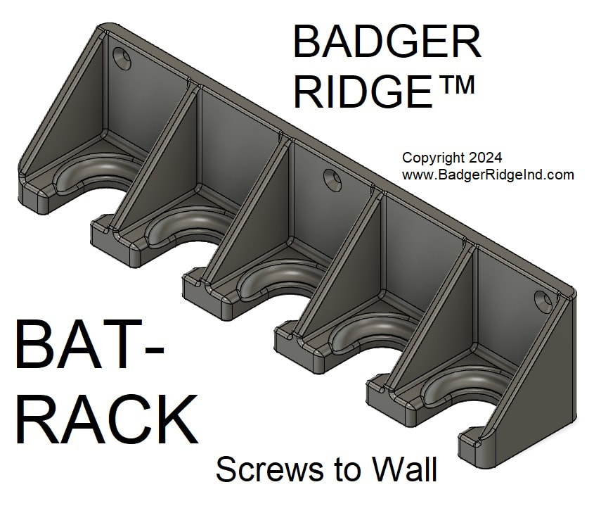 Bat-Rack Screws to Wall