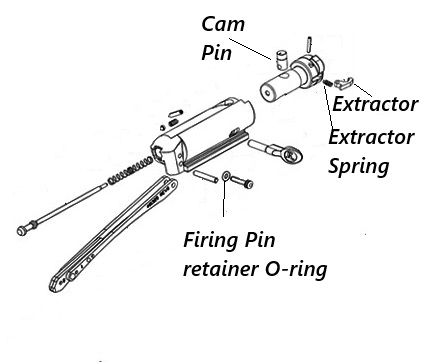 VersaMax Bolt Carrier Line drawing