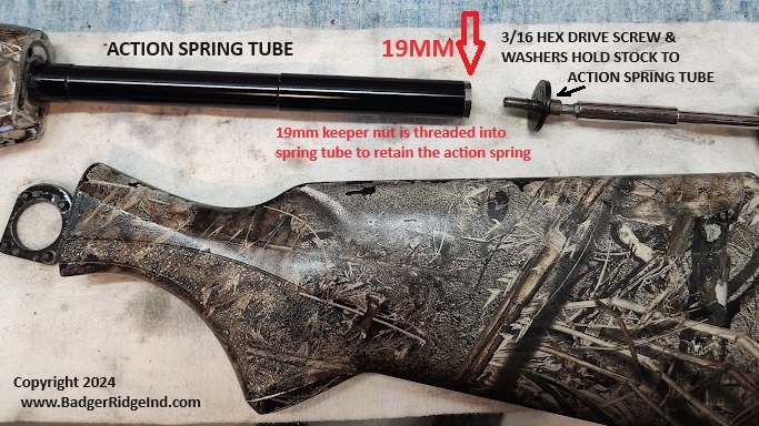 VersaMax Butt Stock disassembled 