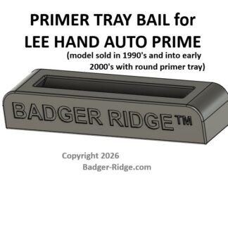 Primer Tray Bail for Lee Hand Auto Prime with round trays.