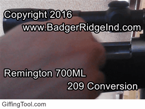 loading a sealed breech 209 system for a Remington 700 MLS, Animated Gif