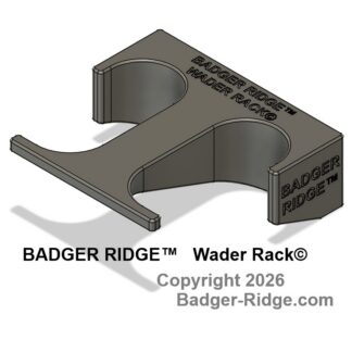 3d Printed Rack, afixes to wall to store waders