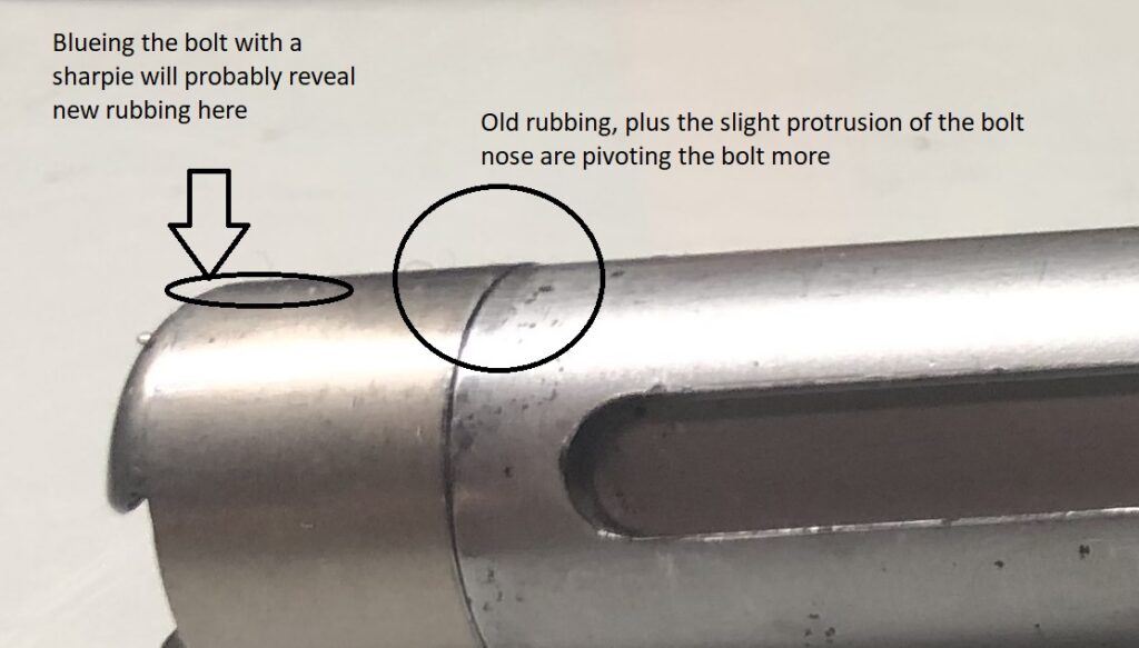 Rubbing Bolt Nose